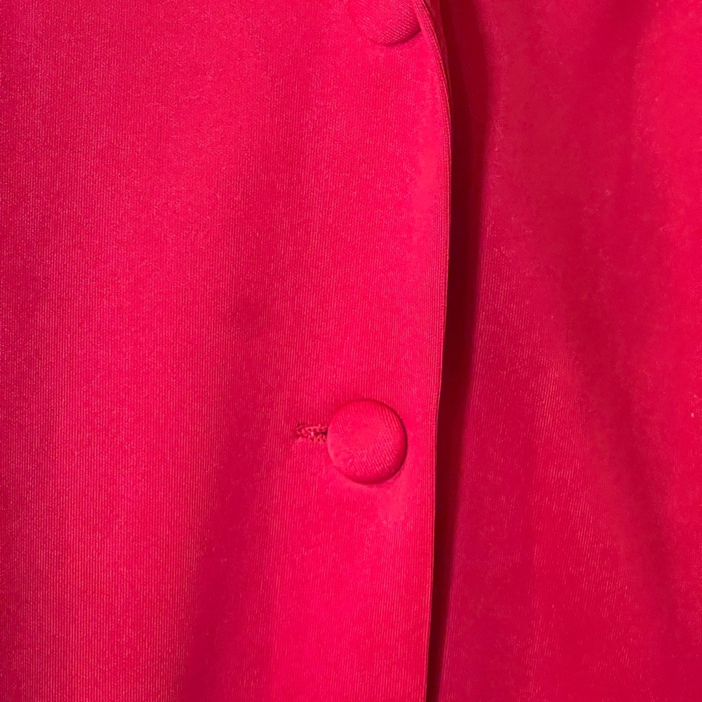 NEW NO TAGS Red Long Sleeve Tailored Custom dress NWOT XS Petite RUNS VERY SMALL - Picture 9 of 14